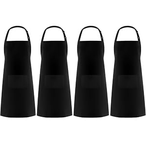 Syntus 4 Pack Adjustable Bib Apron