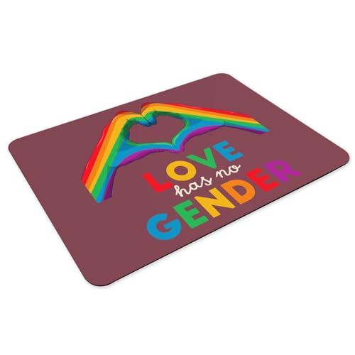 Set de table LGBT rouge en caoutchouc lot de 4 grand format Pride
