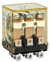 IDEC RH3B-UDC24V Power Relay, 3PDT, 24VDC, 10A, Plug in