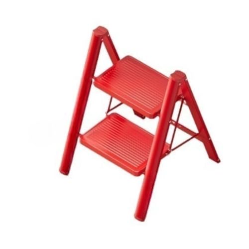 Wyazziv折り畳み脚立 おしゃれデザイン 屋内・屋外兼用 滑り止め安全仕様 コンパクト省スペース設計 300KG 耐荷重 軽量構造 安定性に優れ 高所作業や収納整理に便利 (二層です)