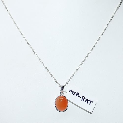 Colgante de cornalina natural en plata 925 para lucir un estilo elegante a diario 2