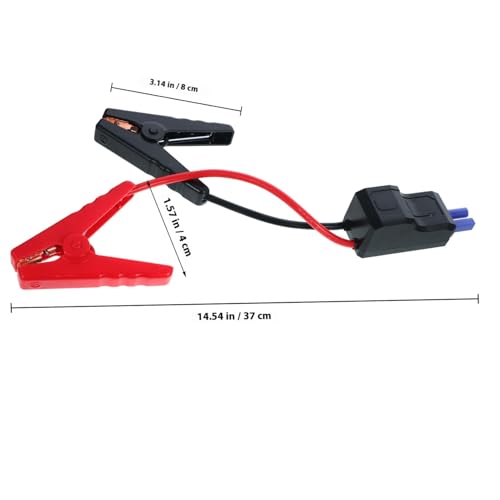 Car Jump Starter Cable with Heavy Duty Silicone Battery Clamp, 650a Smart Portable Automotive Emergency Starter Clamp fo - Additional View