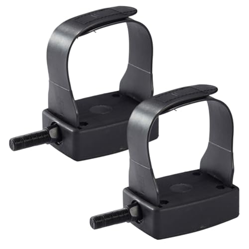 Pedales estacionarios de repuesto para bicicleta | Pedales de pie para bicicleta de ejercicio de interior con correas | Piezas de ejercicio antideslizantes para gimnasio en casa, entrenamiento