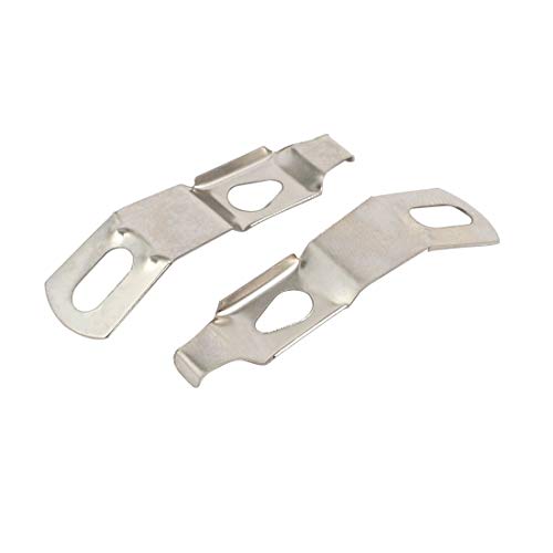 Image of Aexit Picture Photo Construction Hardware Frame Backboard Metal Spring Turn Clip Hanger Siver Tone 40pcs Model:48as299qo24