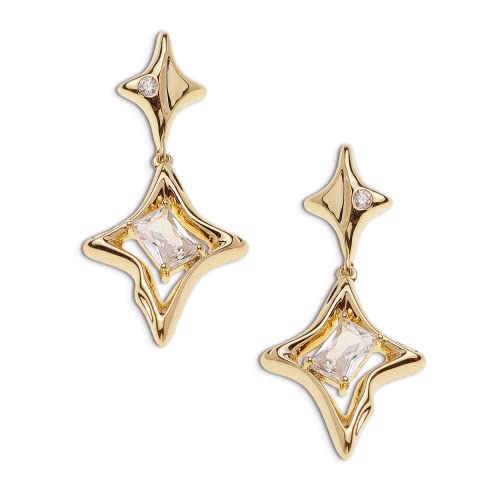 Sonateomber Star Drop Dangle Earrings for Women Trendy Unique Sparkly Rhinestone Stud Fashion Jewelry Gift