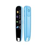 Scan Translate Pen, Reading Pen for Language Learners, Text to Speech for Dyslexia, Scanner for Data Input,Translator (Blue)