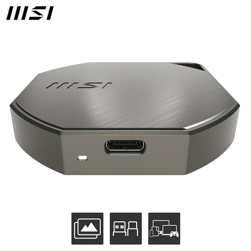 MSI DATAMAG 40GBPS 1TB lecteur à circuits intégrés externe USB Type C USB 3.2 Gen 2x2 - vue 6