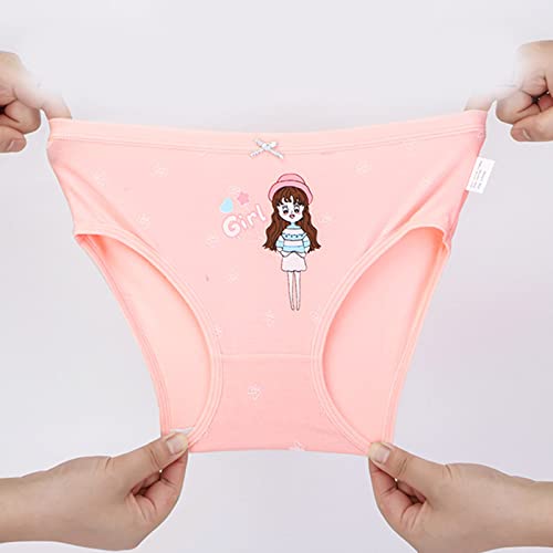 Little Girls' Soft Cotton Underwear Toddler 4PCS Undies Kids Cartoon Tag-Free Comfort Breathable Briefs Panties2
