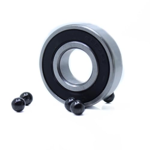 DUKUTS 6204-2RS Hybrid Ceramic Bearing 20 * 47 * 14 mm ABEC-1 (1 PC) Industry Motor Spindle 6204HC Hybrids Si3N4 Ball Bearings 3NC 6204RS