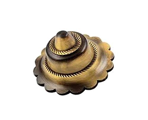 AUM SHIVAMBrass Flower Doom 2" 50 mm (Pack of 12, Antique Colour)
