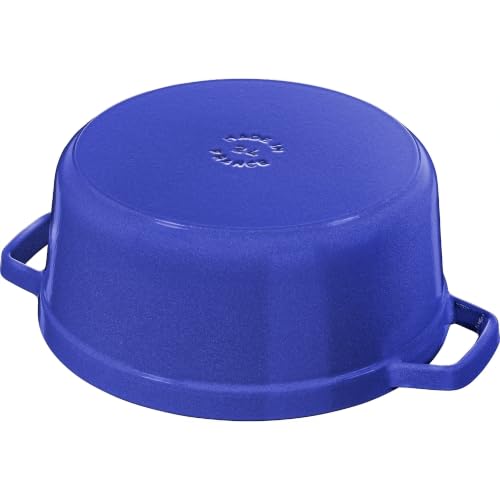 Image of Staub Cast Iron 4-qt Round Dutch Oven - Blueberry