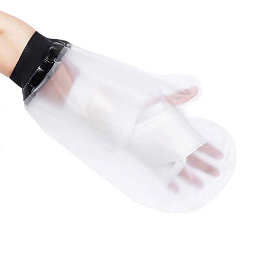HKF HO KI HO Protège Plâtre Protection Étanche pour Main Adulte,Imperméable Protection Bras Platre pour Douche,Baignade,Main,Poignet Plaie Protecteur,Fit 1,7-5,9" Diamètre du Poignet Hand Cover