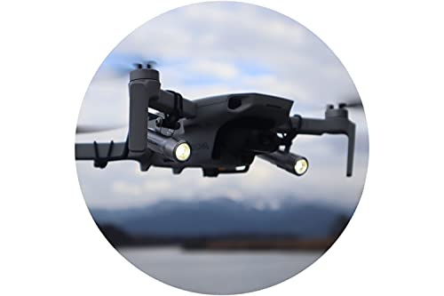 Roboterwerk M.O.N.A. Mavic Mini Dual, Double LED Flashlight for DJI Mavic Mini, DJI Mavic Equipment, Drone Flashlight, up to 760 Lumen, tiltable