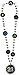 Amscan 396645 Brilliant 21st Birthday Bead Necklace, Multicolor, 17" accessory