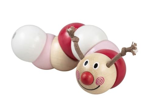 DETOA eveil La Raupe aus Holz, Rosa