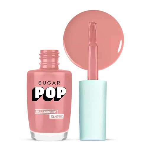 SUGAR POP Glossy Finish Nail Lacquer 37 Coral Crush - 10 Ml | High Shine | Long-Lasting | Chip Resistant | Quick Drying