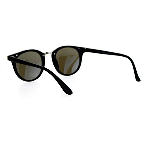 Vintage Retro Unisex Fashion Sunglasses Round Horn Rim Double Frame3