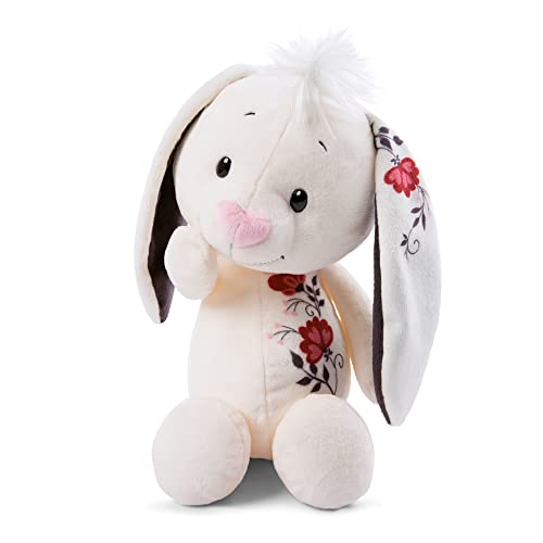 NICI Kuscheltier Hase 35cm mit romantischem Tattoo-Druck auf Ohr – Hase Plüschtier für Mädchen, Jungen & Babys…