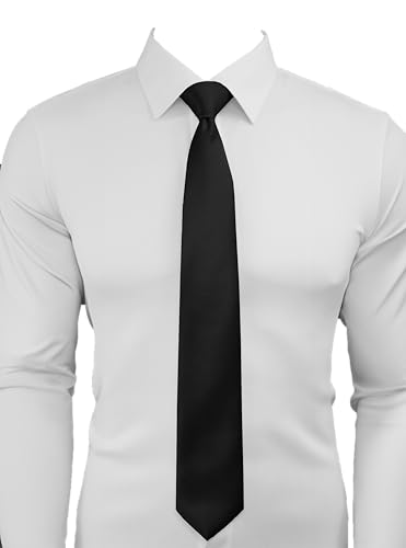 Image of Dibi Solid Color Ties for Men, Formal Mens Ties, Neck Tie, Classic Tie for Boys Women Teens, Wedding Business Costume Necktie