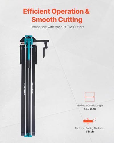 Image of VEVOR Manual Tile Cutter, 48 in Professional Porcelain Ceramic Tile Cutter