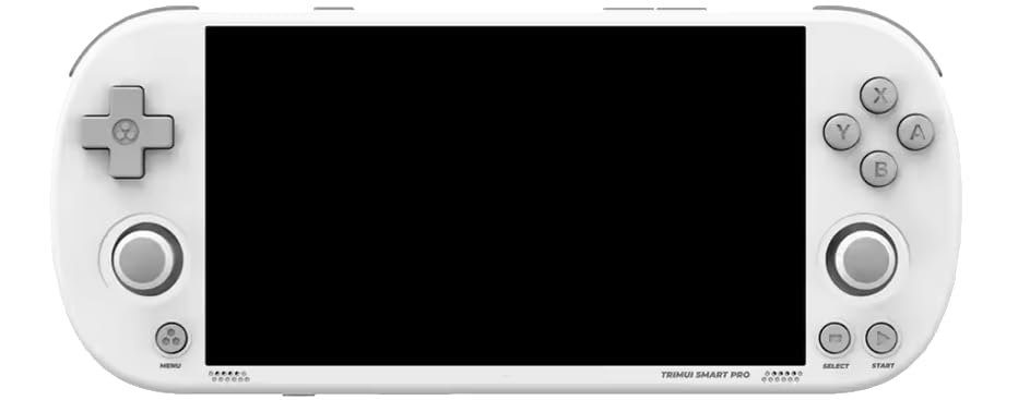 TRIM UI Smart Pro Retro Game Console 64GB – 4.96” IPS High Resolution Display, High-Performance CPU, Compact & Portable, Multi-Emulator Support, Online Multiplayer, Play Anytime, Anywhere (White)