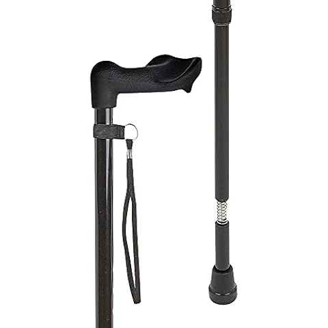 Charles Buyers Adjustable Anatomical Walking Stick with Shock Absorber (Left Handed) Cover