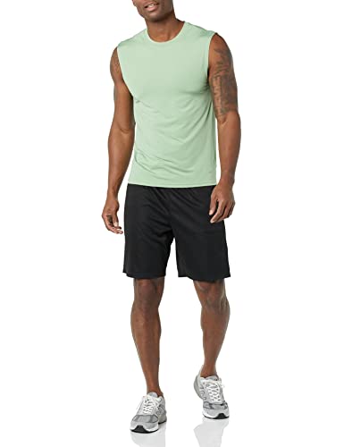 Amazon Essentials Men's Athletic Base Layer Workout Sports Tank Tops, Sage Green, Large - image 3
