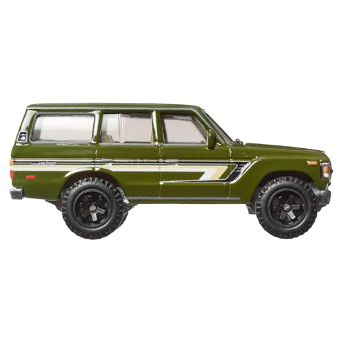 Hot Wheels Premium Terra Trek Toyota Land Cruiser FJ60 for 3 Years & Above (Green)