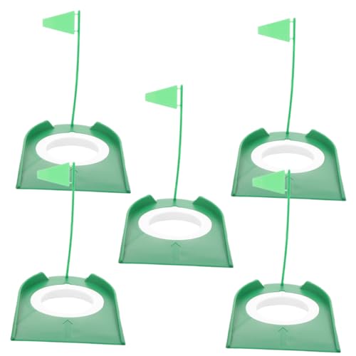 Homoyoyo 5pcs Golf Putting Cup Training Aid for Golf Practice Lightweight Compact Made of Abs Plastic