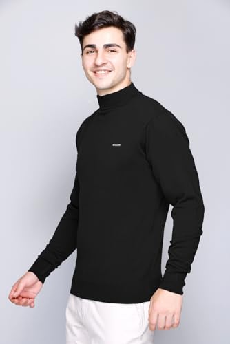 Image of GODFREY Woolen Full Sleeve Sweaters for Men Winter Wear - Turtle Neck Pullover for Men Stylish