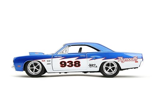 Jada Big Time Muscle 1:24 1970 Plymouth Roadrunner Die-Cast Car miniatura 3