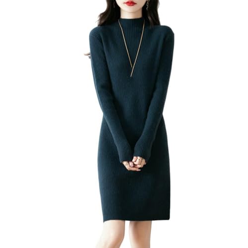 Robe en laine tricotée chic pour vos sorties en ville et journées fraîches au bureau