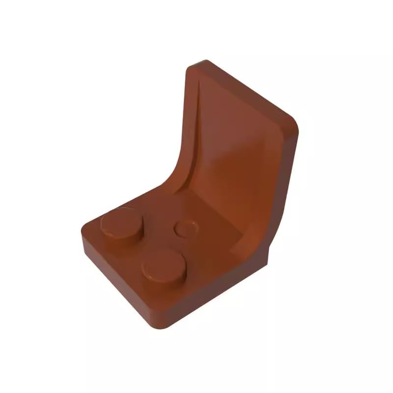 4079 Seat/Chair 2X2 50 Pieces High-Precision MOC Building Bricks Replacement Parts Compatible with Lego bricks GDS-1308 Reddish Brown — image 1