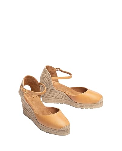 Espadrilles compensées UNISA Caceres_RK 5 cm pour femme avec bout rond et boucle