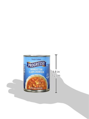 Progresso Traditional, Manhattan Clam Chowder Canned Soup, Gluten Free, 19 oz.
