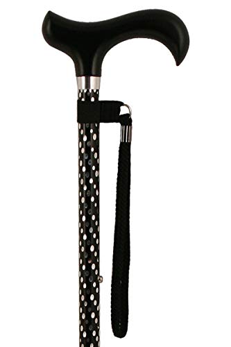 Ambutech HiLites Blue 4-Sec 46-in Aluminum Folding Cane-Pencil Tip