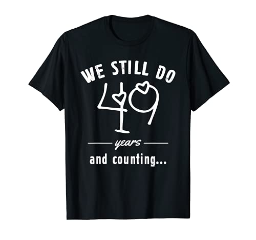 49th Wedding Anniversary Couple Matching Best Marriage Gifts Camiseta