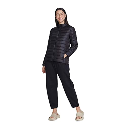 Jaqueta Básica Feminina Puffer Com Forro Preto XG