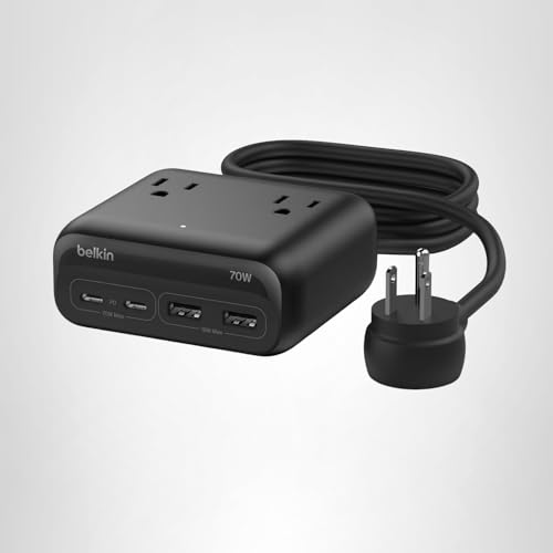 Belkin 70W GaN 7-in-1 Charging Station with AC Outlets — view 9