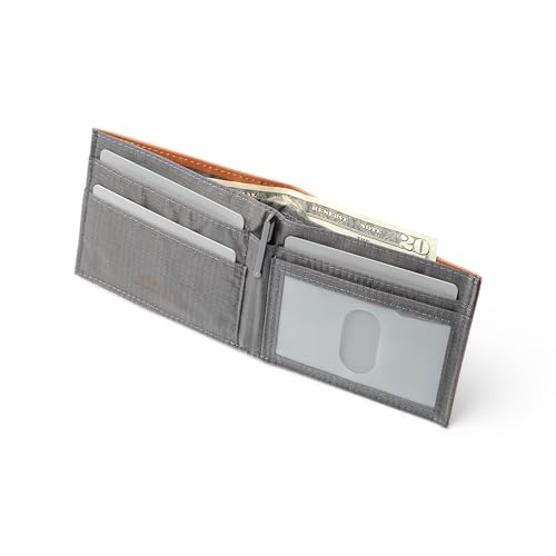 Image of Allett ID Wallet, Hazel Brown | Leather, RFID Blocking | Slim Minimalist Bifold Wallet, Water Resistant, Durable, Thin, Front Pocket | Holds 4-12+ Cards, Cash
