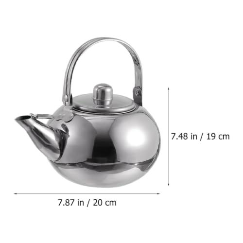 Tetera de acero inoxidable de diseño funcional y estética minimalista 3