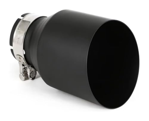Tuyau d'échappement voiture en acier inoxydable poli miroir finitions 60 76 mm