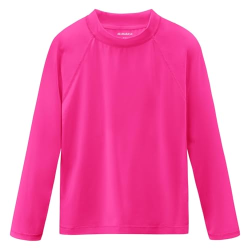 Image of Boys Rash Guard Swim Shirts Long Sleeve UPF 50+ Swimwear Toddler Kids Sun Protection SPF Water Surfing Swimming Shirts 0-16Y