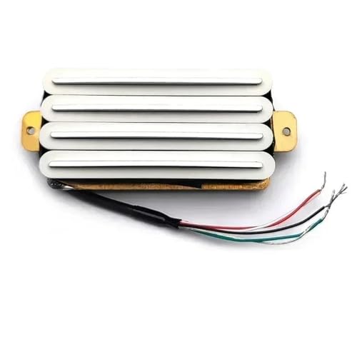 エレキギターピックアップ ダブルレール 2 デュアルブレードエレキギター高出力トラックタイプ 4 コイルハムバッカーギターピックアップマルチカラー(K)