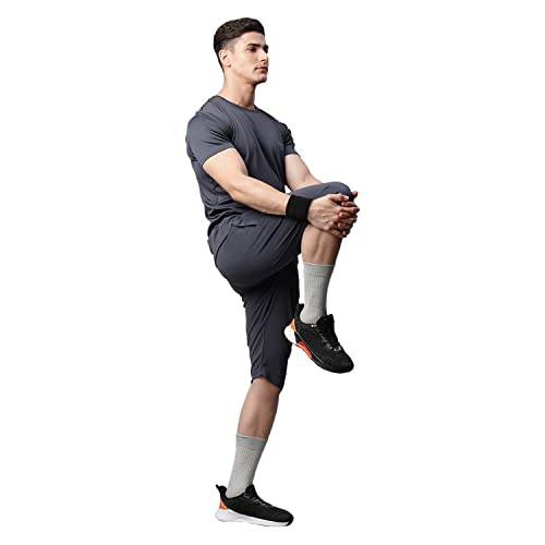 Image of Mack Jonney Dryfit Lycra Solid Capri for Men-Dryfit Lycra D13 01-P