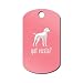 Mister Petlife Got Vizsla Engraved Keychain/GI Tag Hungarian Pink