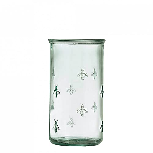 Grehom Recycled Glass Beer Glasses (Set of 2) - Bee (575ml) Large