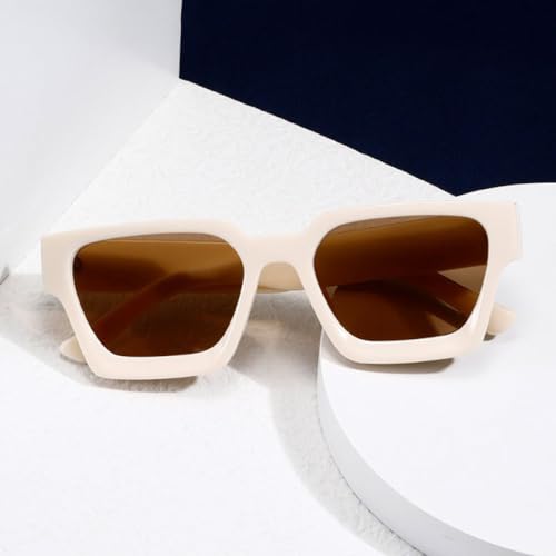 Neue 2025 Retro-Quadrat-Sonnenbrille mit dickem Rahmen und verstärktem Metallscharnier UV400