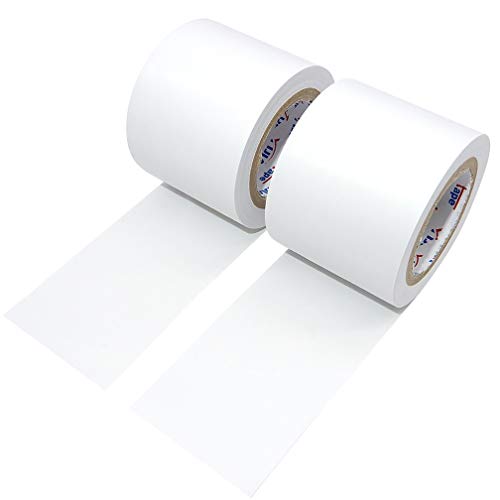 ALBOYI Isolierband 2 Rollen, 50 mm x 15 m Elektro-Isolierband Selbstklebendes, PVC Klebeband Wasserdichtfür für Isolieren, Reparieren, Bündeln von Kabeln, Schwer Entflammbar, Weiß