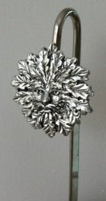 Pewter Green Man Pagan God Bookmark